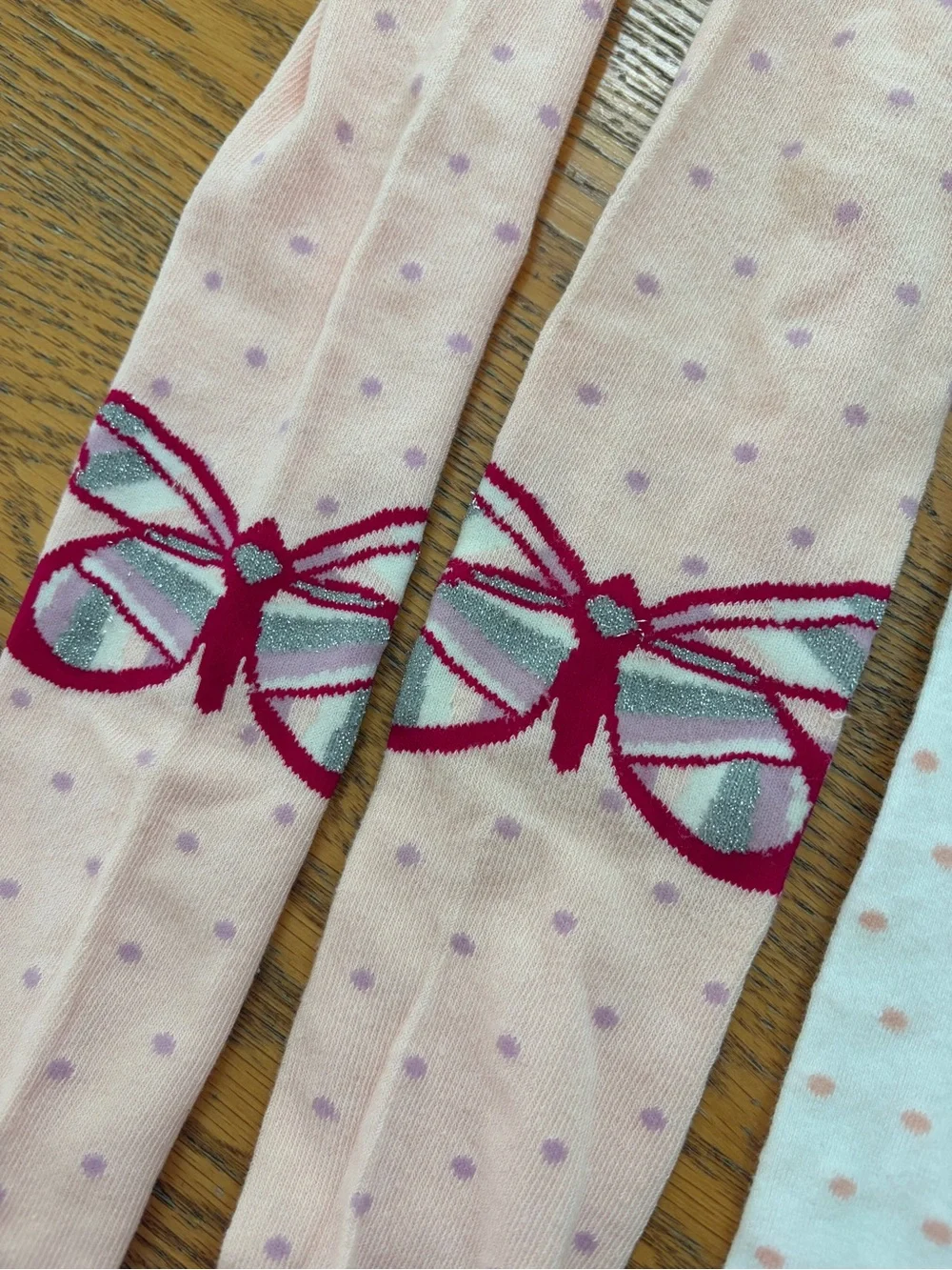 Girls fun tights butterfly bunny carrot 7 - 8 - 9 - 10